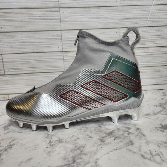 Adidas Nasty Fly NC State Wolfpack Player Issue Football Cleats Men's 13 HQ6405 - Picture 2 of 12